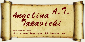 Angelina Tapavički vizit kartica